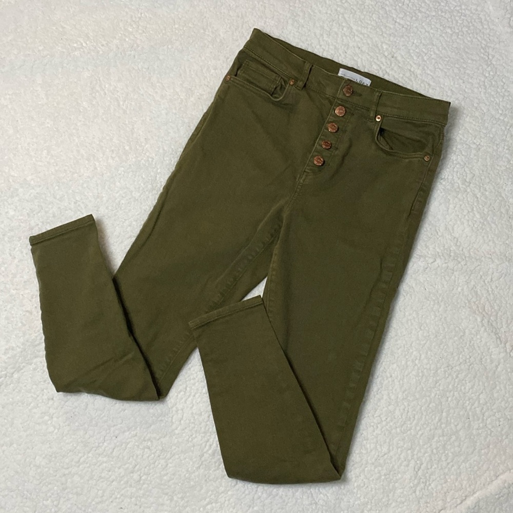 LOFT High Waist Skinny Ankle Jeans